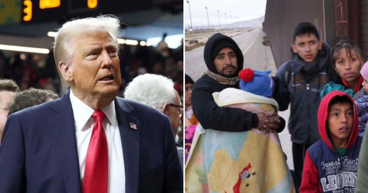 Donald Trump’s immigration policies have tightened conditions for immigrants, with recent population reports showing a clear impact (Kevin Mazur/Getty Images for Roc Nation,  John Moore/Getty Images)