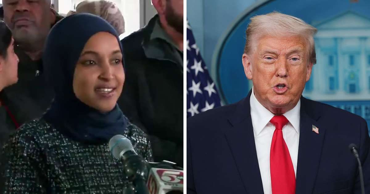 Ilhan Omar addressed ICE enforcement and its impact on Somali-owned businesses during a press conference in Minneapolis (Getty Images)