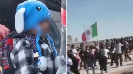 Protesters slam Greg Abbott over 5-year-old held at Dilley ICE facility, say ‘Trump is not a king’