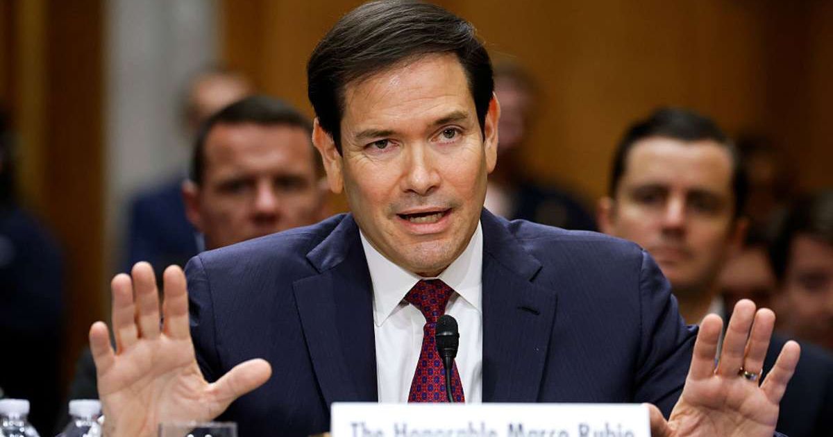 Marco Rubio reminds the Senate that Trump’s occasional stumble is nothing compared to the past presidents (Chip Somodevilla/Getty Images)