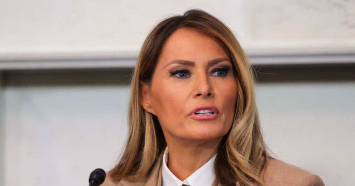 Melania Trump speaks during a roundtable discussion on the 'Take It Down Act' in the US Capitol on March 03, 2025, in Washington, DC (Kayla Bartkowski/Getty Images)