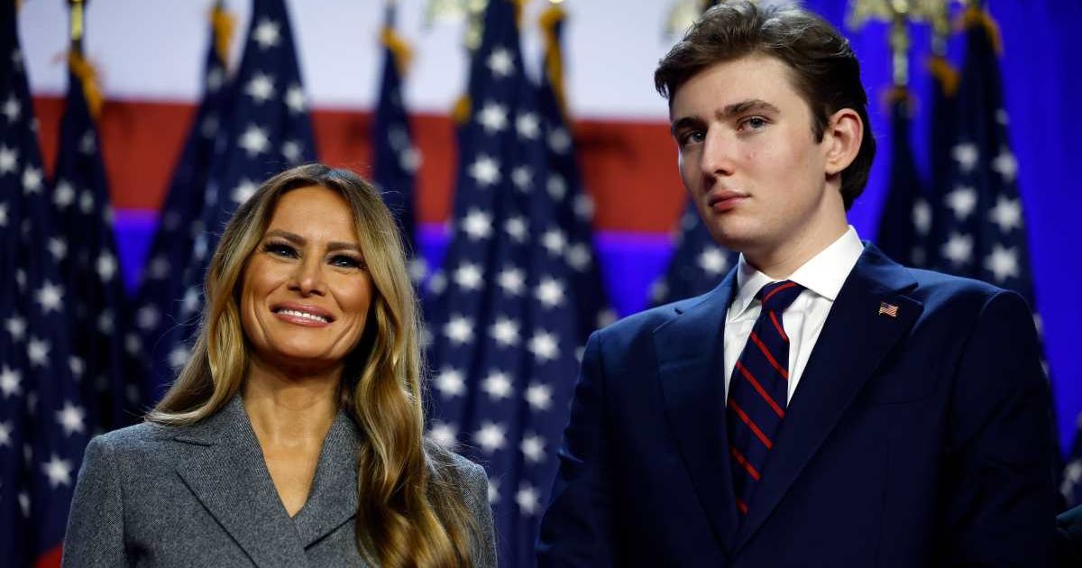 Now 19, Barron Trump has made few public appearances, but Melania Trump suggested he quietly advised Donald Trump on strategy during his political comeback (Getty Images)