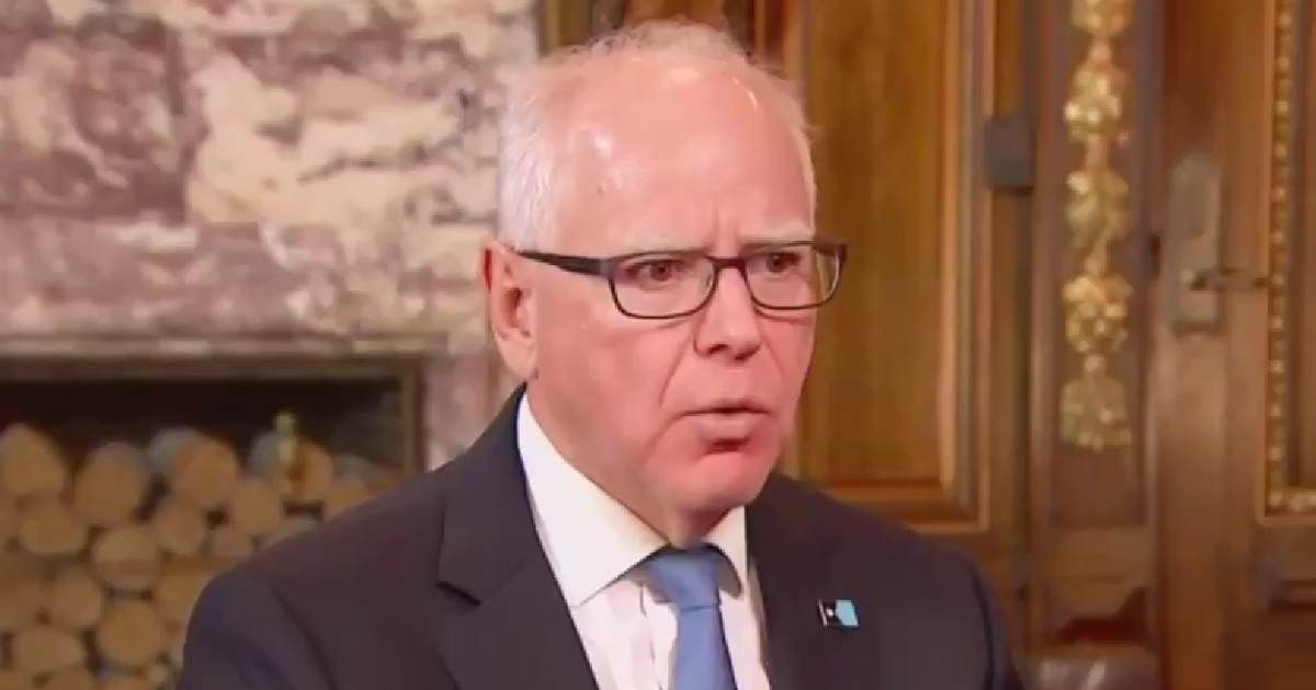 Tim Walz spoke during a media interview where he said he would not seek elected office again after his current term (Screengrab/@EricLDaugh/X)