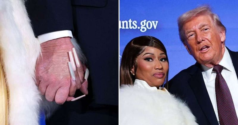 Trump jokes about growing his own nails after praising Nicki Minaj’s manicure: ‘I love those’