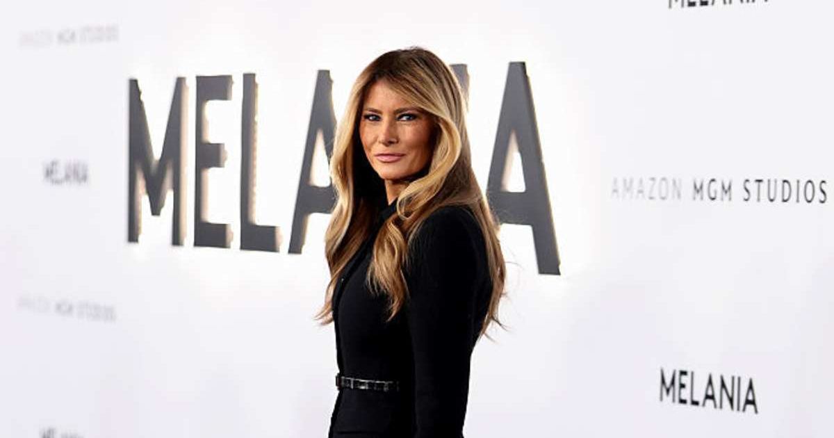 First Lady Melania Trump attends Amazon MGM's 'Melania' World Premiere at The Trump Kennedy Center on January 29, 2026 in Washington, DC. (Dimitrios Kambouris/Getty Images)