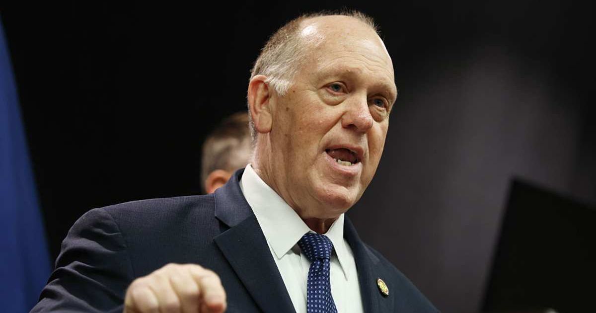 Tom Homan speaks during a news conference about ongoing immigration enforcement operations on January 29, 2026 in Minneapolis, Minnesota (Scott Olson/Getty Images)