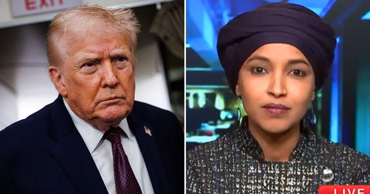 Ilhan Omar says Trump cannot 'remember' what he has done an hour ago (Getty Images, CNN)