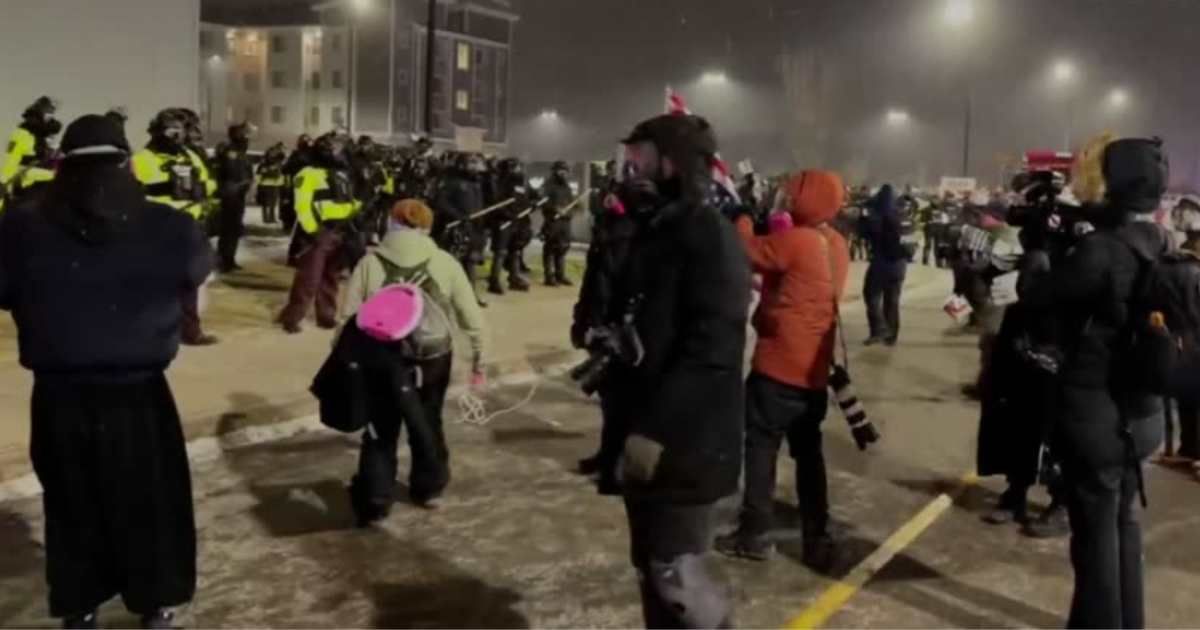 Social media posts claimed Minnesota authorities used an LRAD sound weapon on anti-ICE protesters (Screengrab/IRT Media)