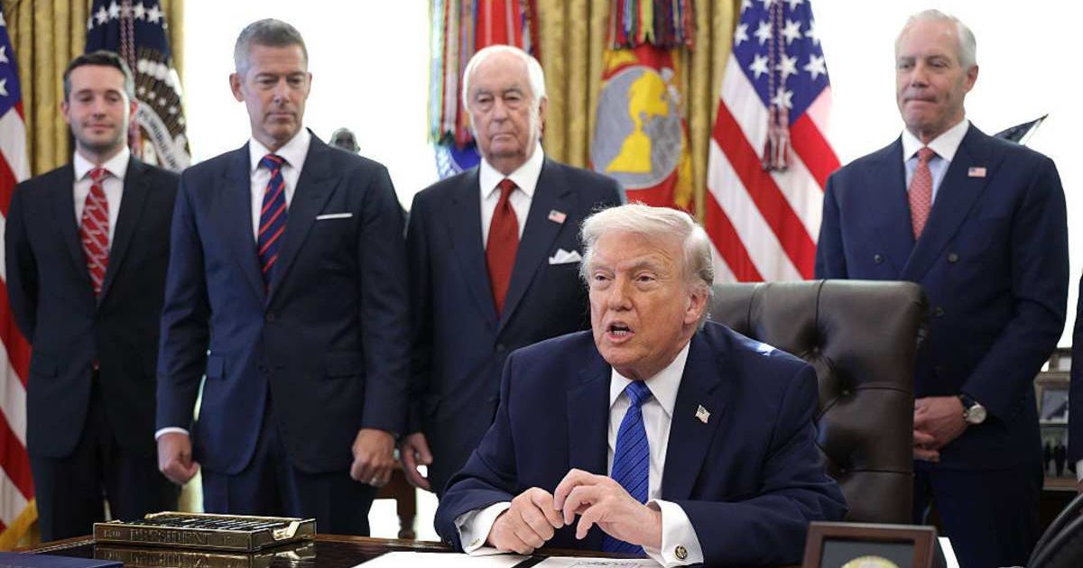 President Donald Trump slammed ABC reporter Karen Travers after she asked about a $10bn lawsuit on Friday (Getty Images)