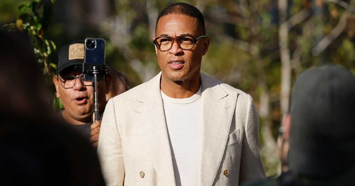 Former CNN journalist Don Lemon was released on a personal recognizance bond and appeared outside a federal courthouse on January 31 ((Mario Tama/Getty Images)