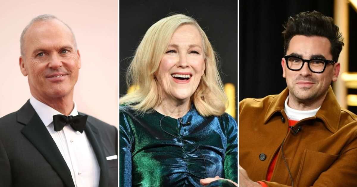 Dan Levy and Michael Keaton paid heartfelt tributes to Catherine O’Hara following her death at 71 (Christopher Polk, Amy Sussman/Getty Images)