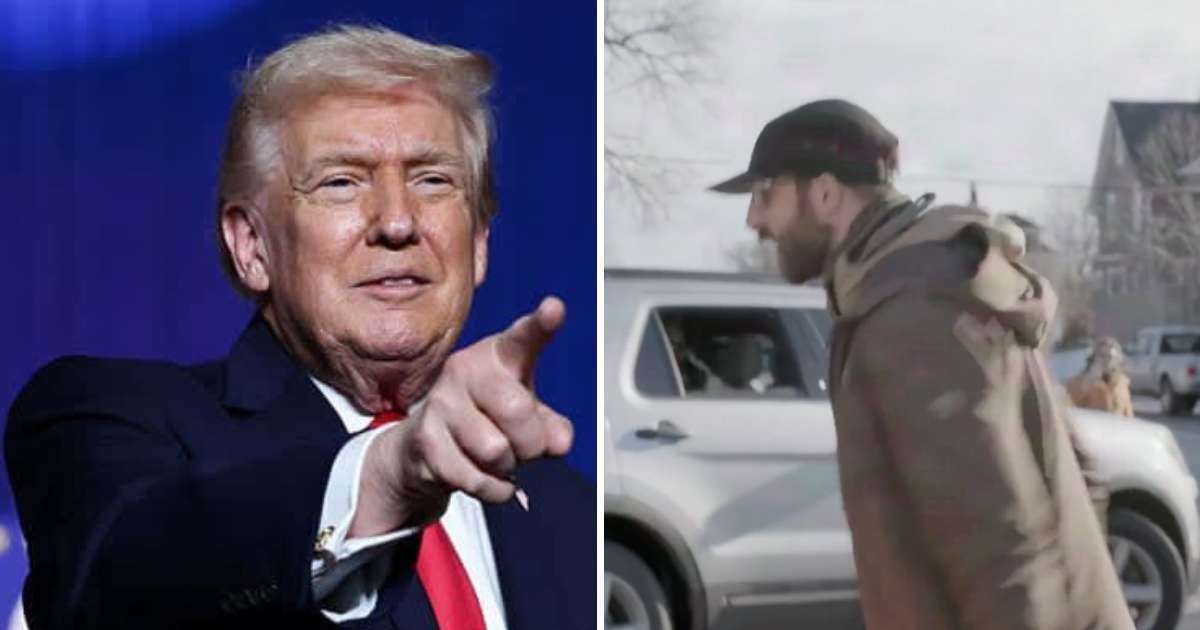 Donald Trump described Alex Pretti as an 'insurrectionist' while reacting to the newly surfaced video of his altercation with federal officers (Getty Images, @SteveGuest/X)