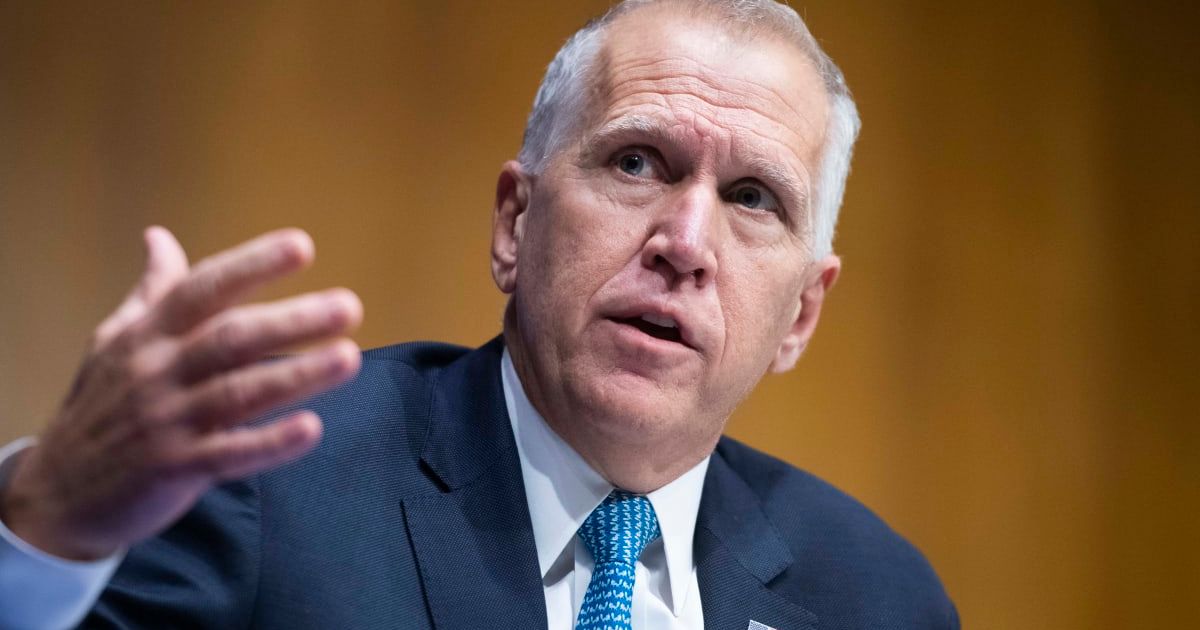 Senator Thom Tillis renews attack on Trump administration, brands Noem and Miller ‘sycophants’ (Getty Images)