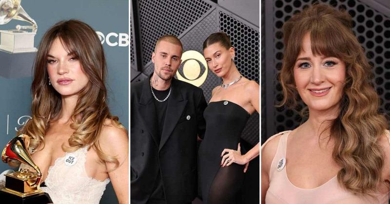 Grammys 2026: Amy Allen, Justin Bieber, Margo Price sport ‘ICE Out’ pins amid Minnesota protests
