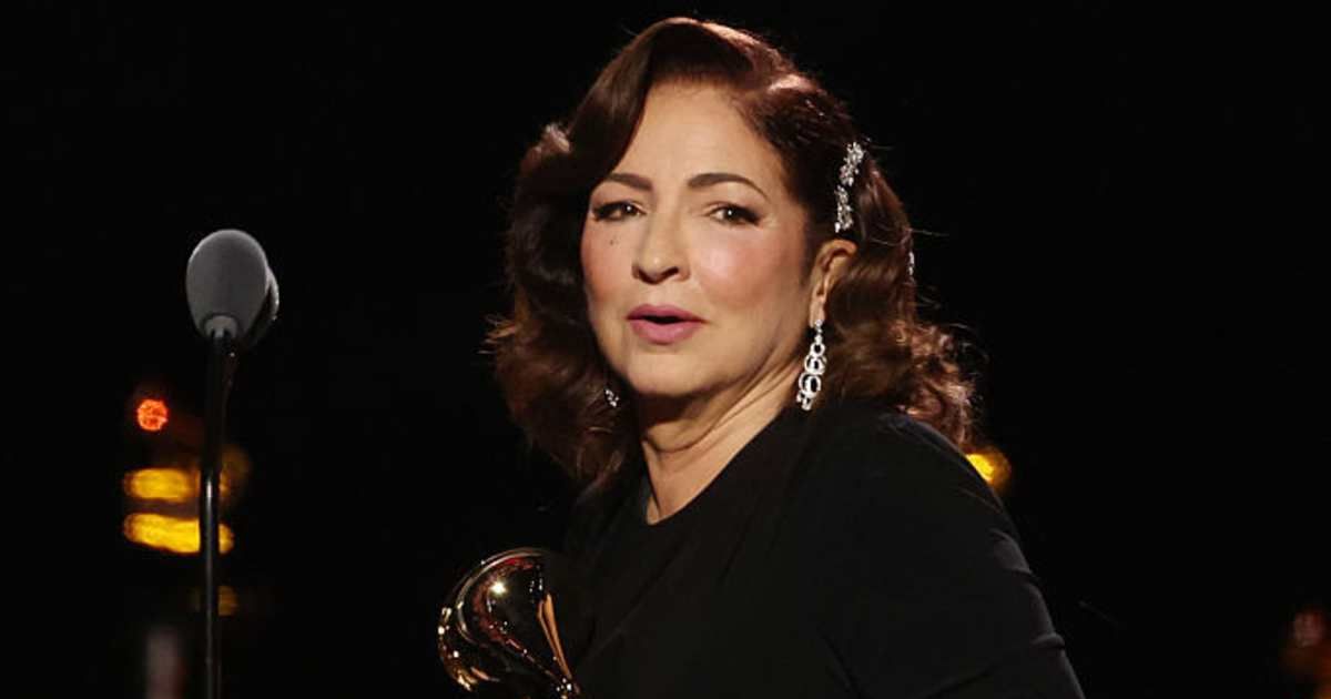 Gloria Estefan accepted the Best Tropical Latin Album award for Raíces during the 68th GRAMMY Awards Premiere Ceremony in Los Angeles (Frazer Harrison/Getty Images)