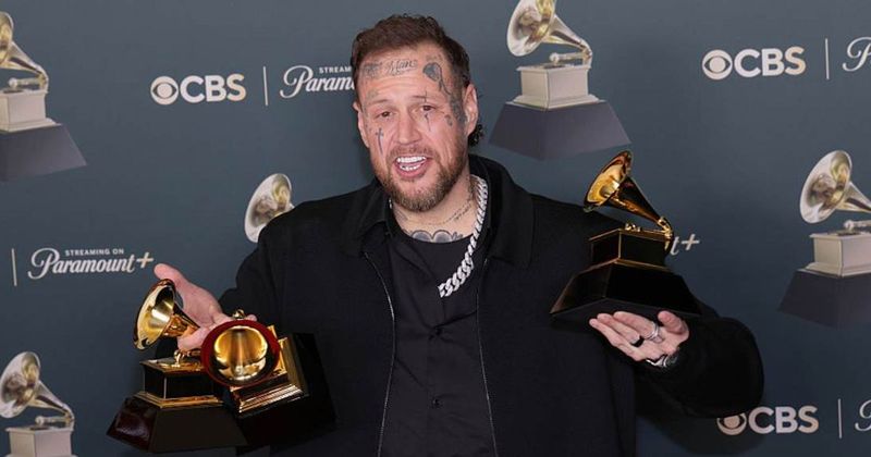 Jelly Roll declines to comment on politics after Grammy sweep, calls himself a ‘dumb redneck’