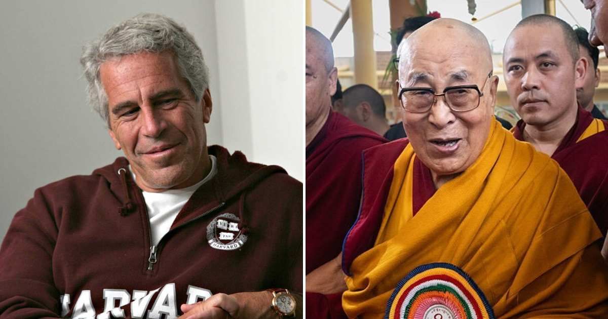 Social media posts and some reports claimed the Dalai Lama (Right) was mentioned in the Epstein files at least 169 times (Getty Images)