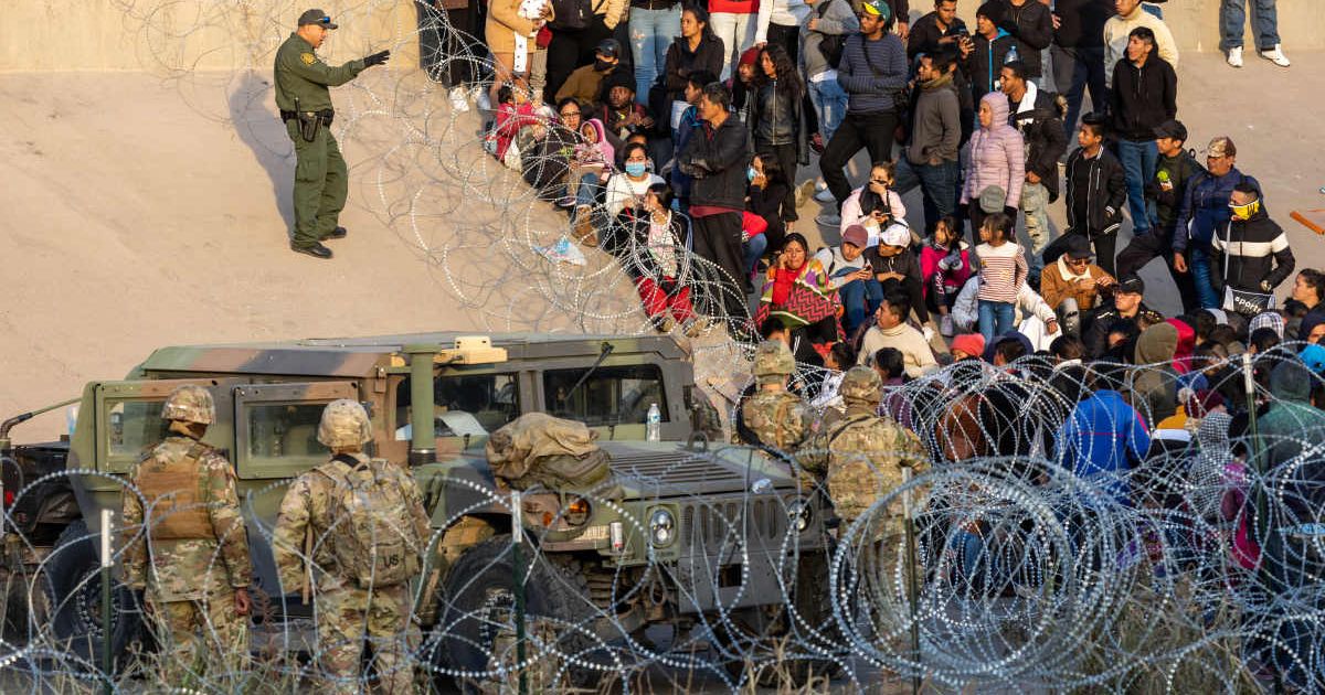 Social media posts claimed migrant encounters at US-Mexico border were the lowest in 50 years (Getty Images)