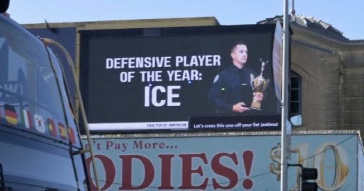 Pro-ICE NFL billboard appears in San Francisco ahead of Super Bowl LX