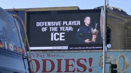 Pro-ICE NFL billboard appears in San Francisco ahead of Super Bowl LX