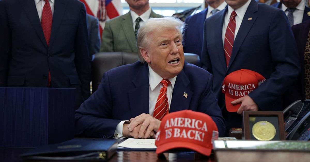 President Donald Trump once again targeted Minnesota and California while speaking to the press (Getty Images)