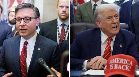 Mike Johnson hails ‘America Is Back!’ message as Trump unveils new hat