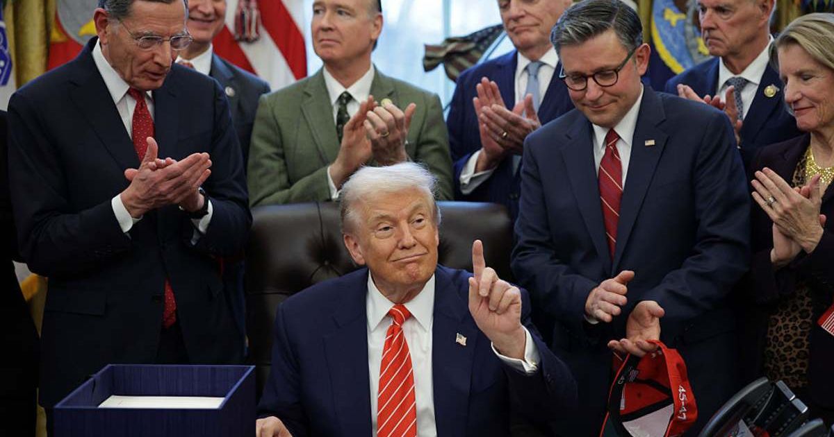 Mike Johnson hails ‘America Is Back!’ message as Trump unveils new hat