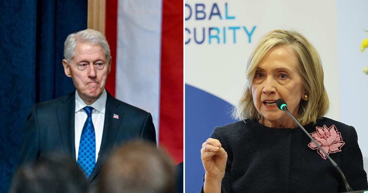 President Donald Trump responded to the announced deposition dates for Bill and Hillary Clinton in the House’s Jeffrey Epstein investigation, calling the situation 'a shame' (Getty Images)