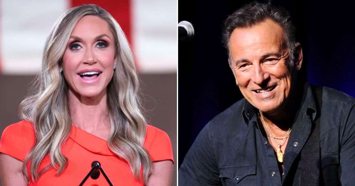 President Donald Trump's daughter-in-law, Lara Trump, isn't exactly vibing with rocker Bruce Springsteen's latest anti-ICE number (Getty Images)