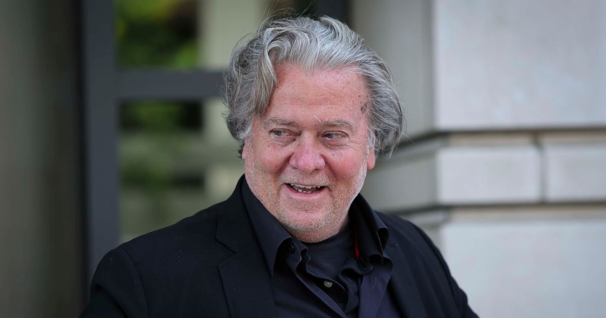 Steve Bannon said Immigration and Customs Enforcement should surround polls in the 2026 midterms, arguing it would prevent another disputed election (Getty Images)