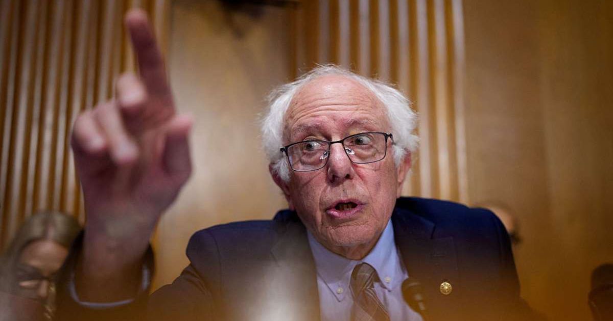 Sen Bernie Sanders reportedly spent over $550,000 of his 2025 campaign funds on private jet travel while touring the country with Rep Alexandria Ocasio-Cortez on their Fighting Oligarchy tour (Andrew Harnik/Getty Images)