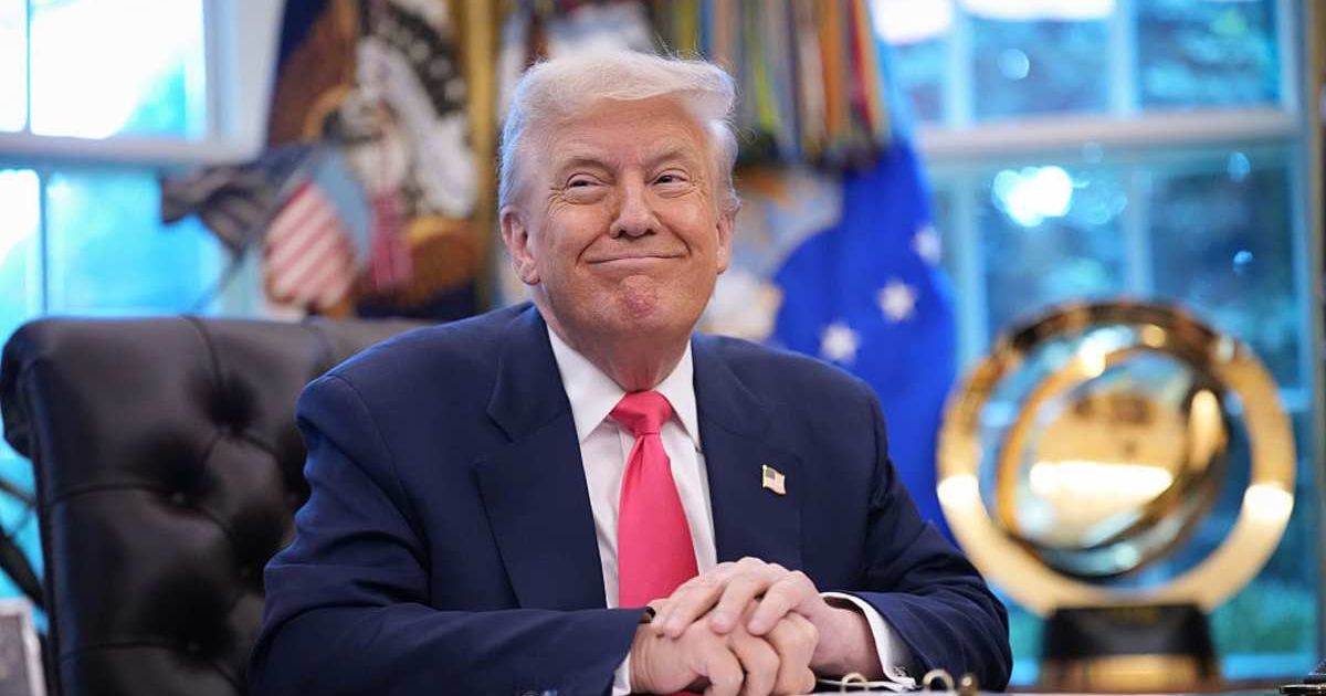Speaking at the National Prayer Breakfast in Washington, President Donald Trump clarified that earlier comments about not being 'heaven‑bound' were meant as jokes, not serious reflections (Andrew Harnik/Getty Images)