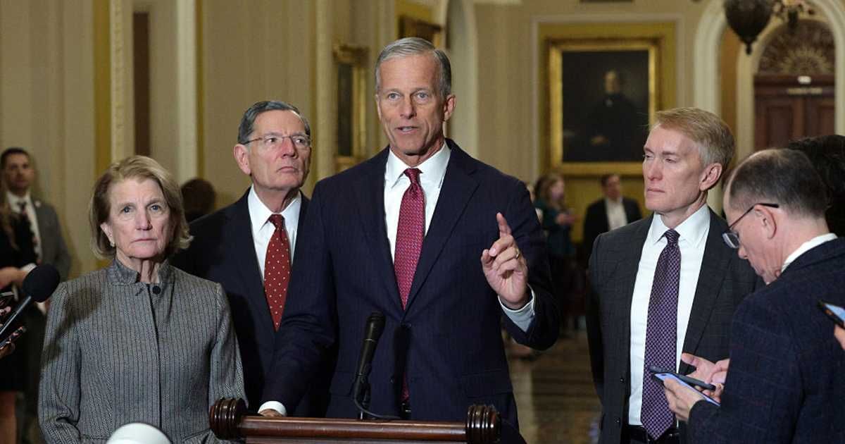 Senate Majority Leader Sen John Thune argued that many demands were designed to appease progressives, not to foster bipartisan compromise on enforcement (Getty Images) 