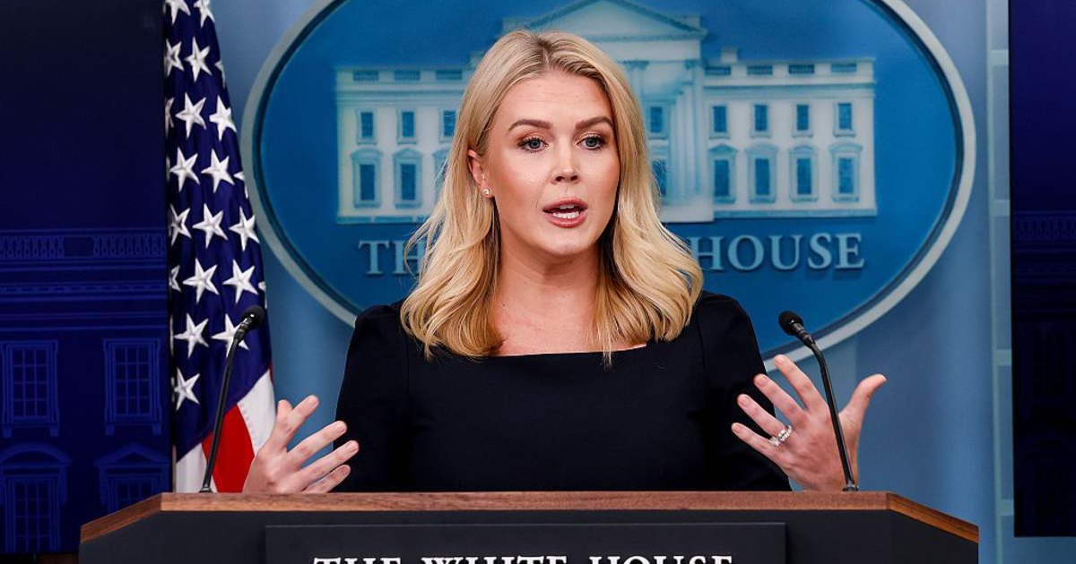 The White House said that the focus was on noncitizen rolls, with Karoline Leavitt calling the 'SAVE Act' a safeguard to help states enforce election law (Getty Images) 