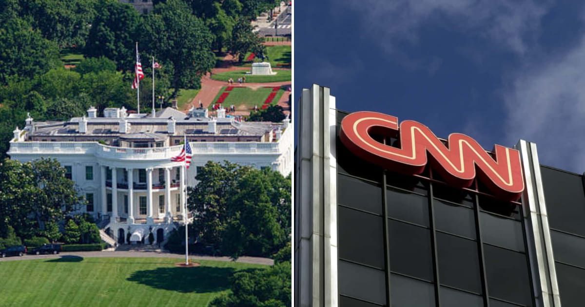 Social media posts claim that the White House has put a 'permanent ban' on CNN (Getty Images)