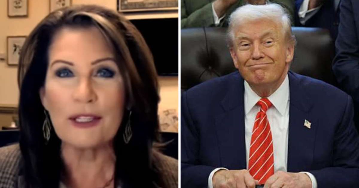 Michele Bachmann’s praise came as Trump remained a central figure in Republican politics ahead of 2026 (Screengrab/Youtube/Right Wing Watch, Getty Images)