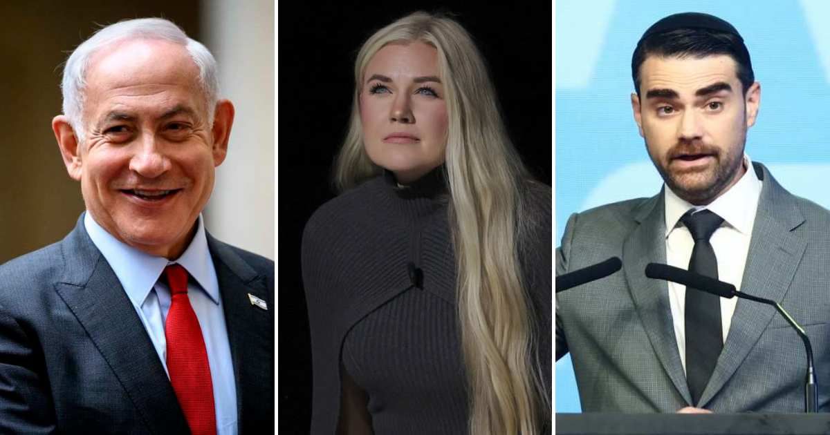 Benjamin Netanyahu, Ben Shapiro, and Erika Kirk allegedly planned a joint content shoot (Getty Images)