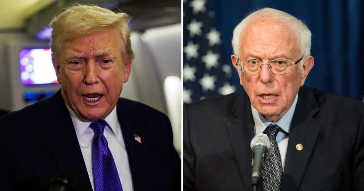 Bernie Sanders condemned Donald Trump as 'racist' and 'authoritarian' after an AI-generated video of the Obamas was shared from his Truth Social account (Getty Images)