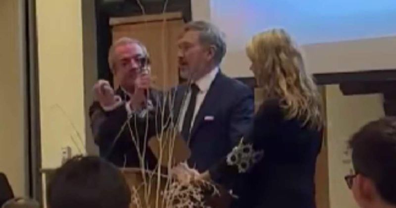 GOP Kentucky House speaker snatches Thomas Massie's microphone mid-speech at Lincoln Day event