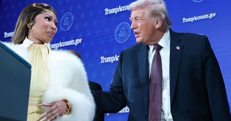 Trump ‘can’t be racist’ after appearing on stage with Nicki Minaj, claims political strategist