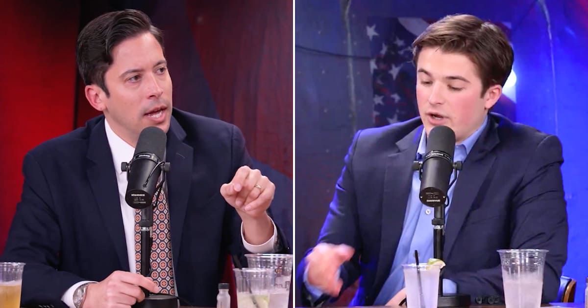 Conservative commentator Michael Knowles and liberal social media personality Harry Sisson had an on-air clash over the fatal shooting of Renee Good (X/@michaeljknowles)