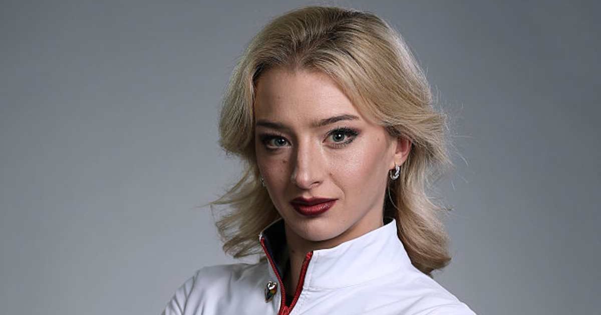 Amber Glenn claimed the LGBTQ community is facing a ‘hard time’ under the Trump administration during a press conference at the 2026 Milano Cortina Winter Olympics (Jamie Squire/Getty Images)