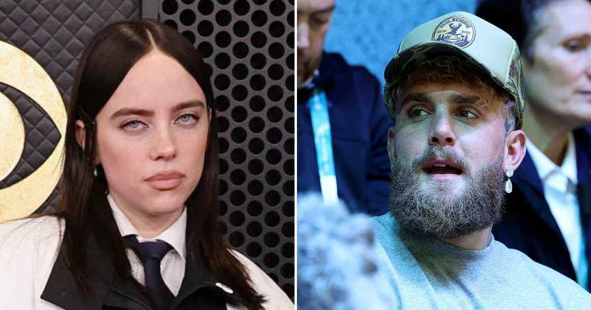 Jake Paul took to X (formerly Twitter) to slam Billie Eilish after she spoke out against ICE's actions during her Grammys acceptance speech (John Shearer, Andreas Rentz/Getty Images)