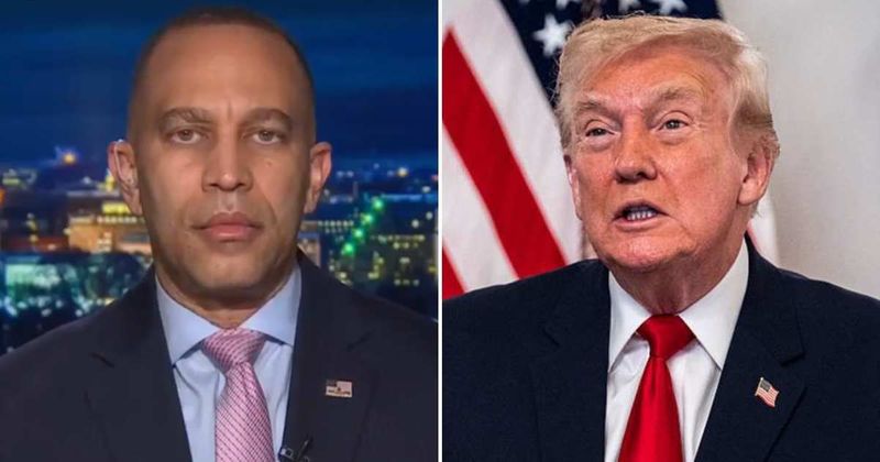 Hakeem Jeffries attacks Trump over racist post and says Dems will resist election federalization