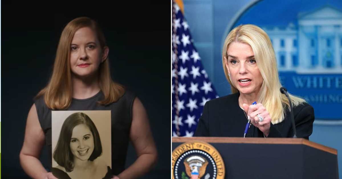 The Epstein survivors released a public service announcement urging the DOJ to explain why information remained withheld (Screenshot/World Without Exploitation/Youtube, Getty Images)