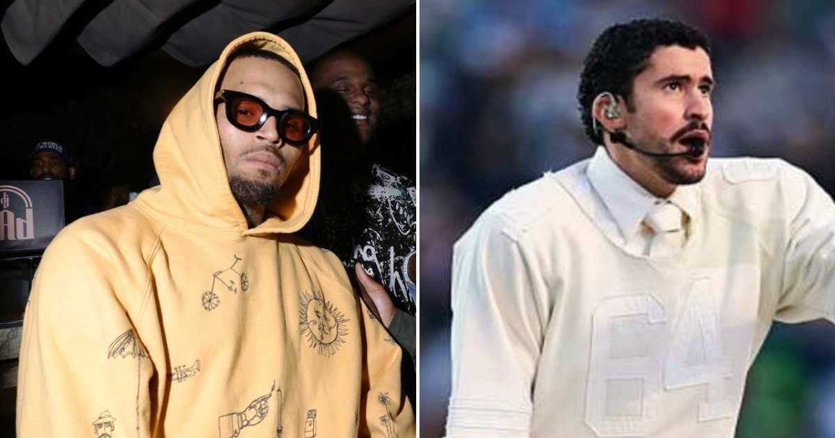 Chris Brown posted a subtle Instagram message seemingly referencing Bad Bunny’s halftime show (Amy Sussman/Getty Images, Kathryn Riley/Getty Images)