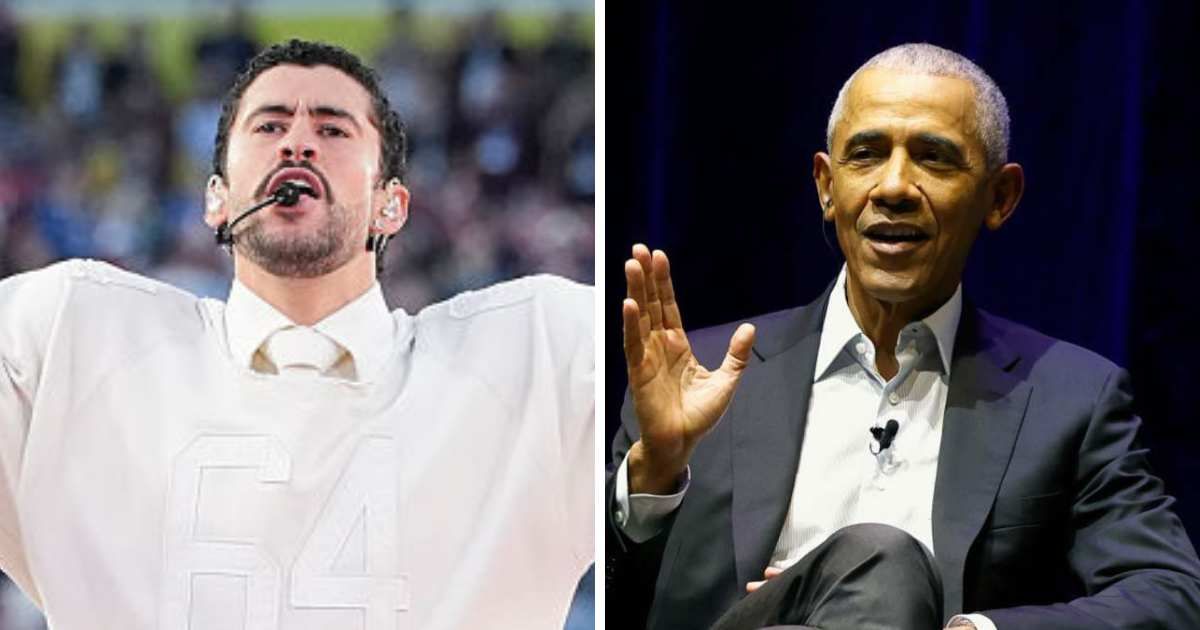 Barack Obama’s foundation teased conservative critics before the Super Bowl, praising Bad Bunny and invoking false citizenship claims amid a feud over Trump immigration policies (Getty Images)