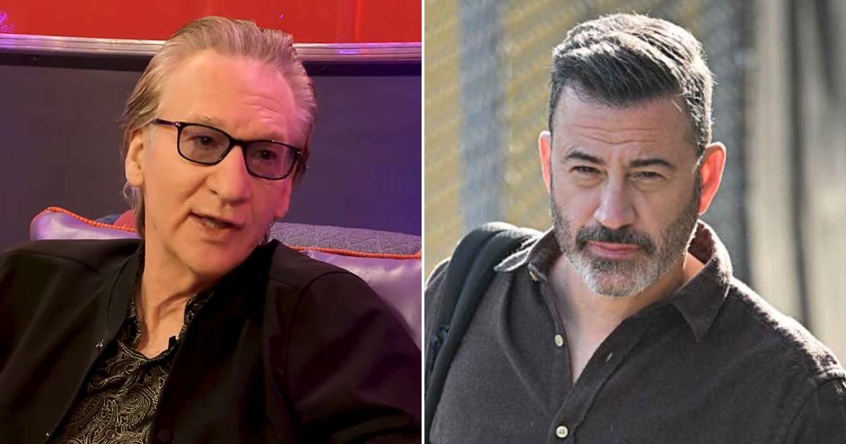 Bill Maher is pulling the curtain back on his ongoing feud with Jimmy Kimmel, slamming the Left's intolerance in the process (Getty Images, Club Random Podcast/YouTube)