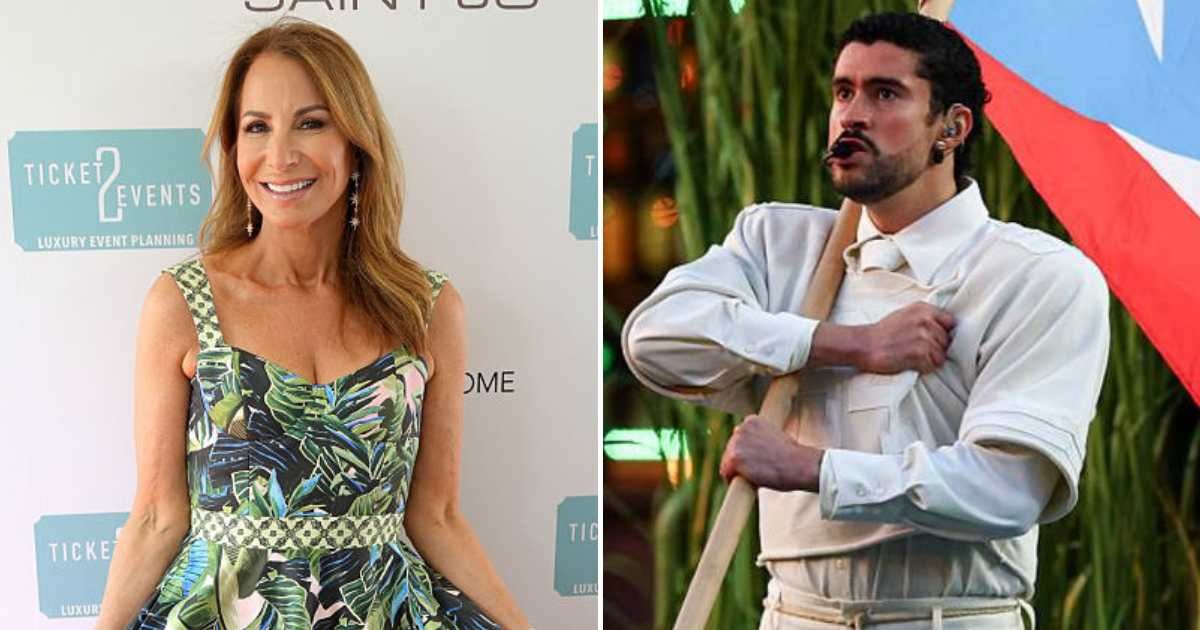 In a now-deleted video post, Jill Zarin criticized Bad Bunny's performance for being in Spanish, calling it 'inappropriate' (Sonia Moskowitz/Getty Images and Getty Images)