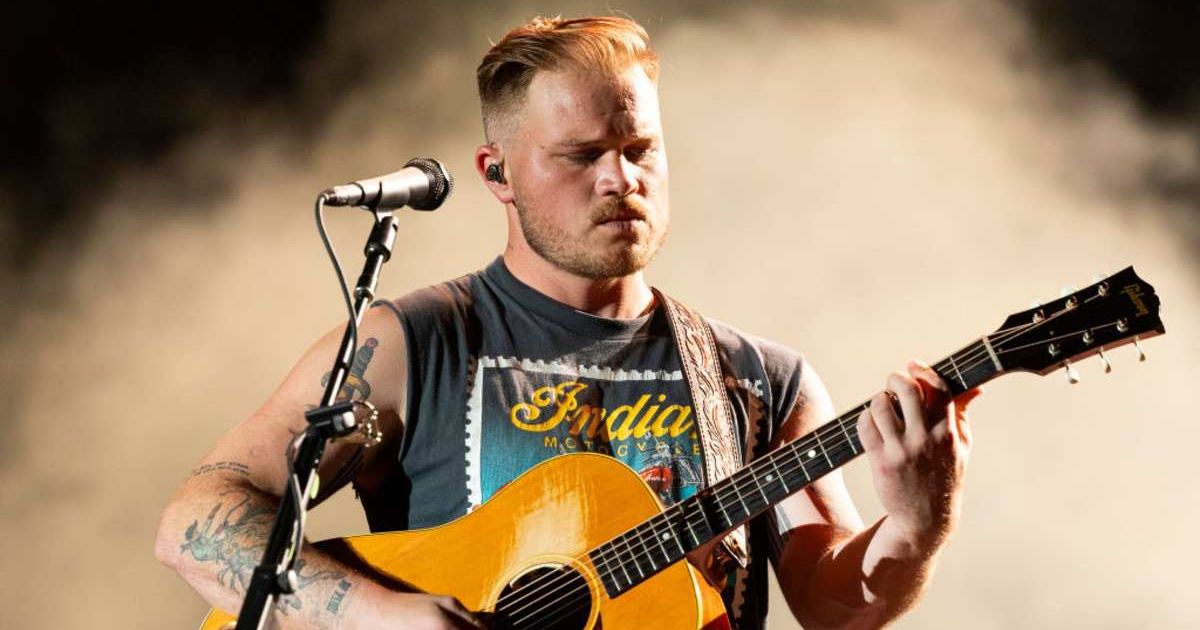 Country music artist Zach Bryan posted, then deleted attacks on Kid Rock and Turning Point USA following their 'All-America Halftime Show' on Super Bowl Sunday (Barry Brecheisen/WireImage)